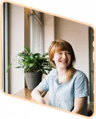 happy female patient inside the clinic